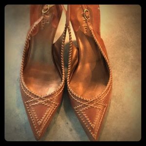 Cole Haan brown leather heels